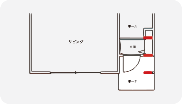 雑壁への配置による壁量確保の図＂