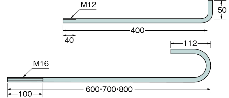 ステンレスアンカーボルトM12／M16 | 製品紹介 | 住宅資材部門 | 株式